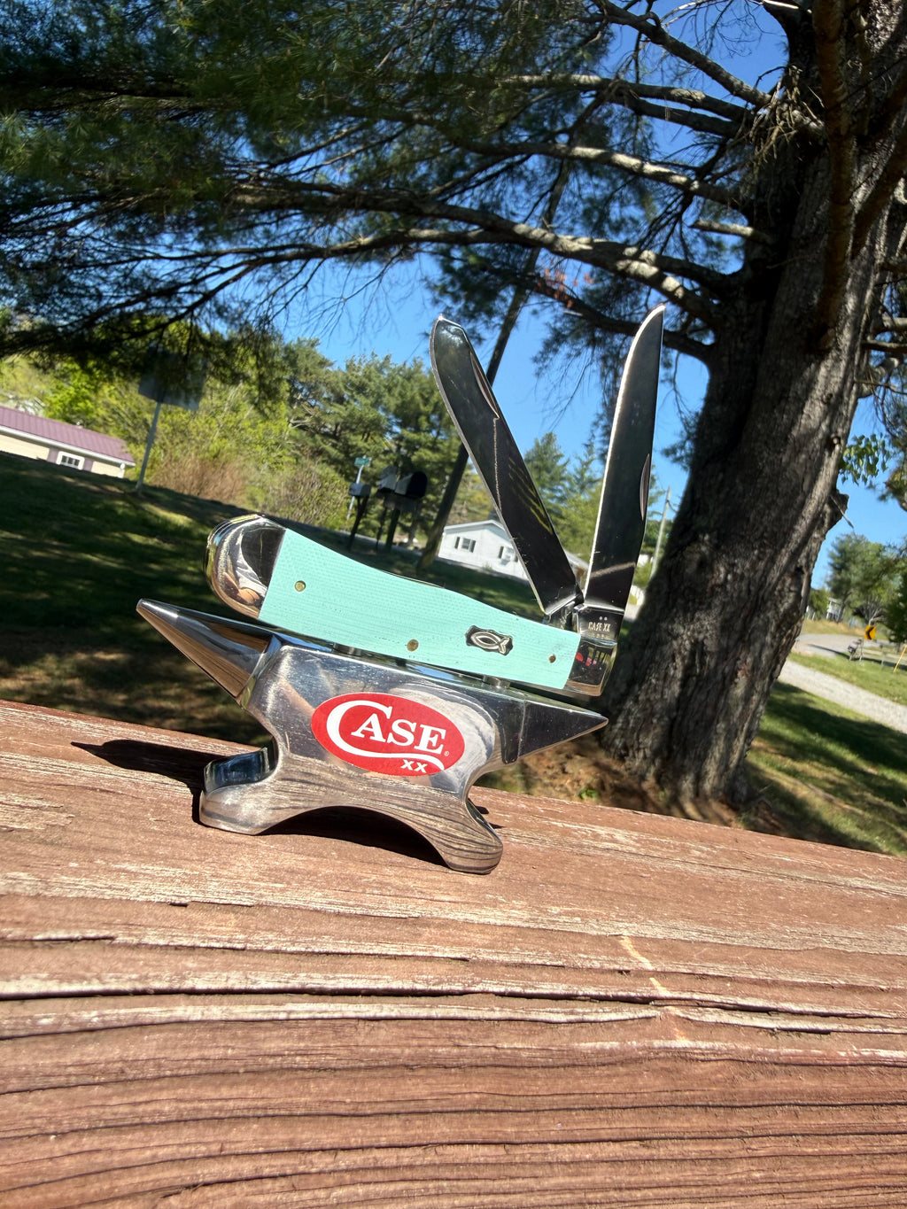 Seafoam Green G-10 Smooth Trapper