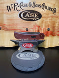 Dark Red Burlap Micarta Smooth Sod Buster Jr