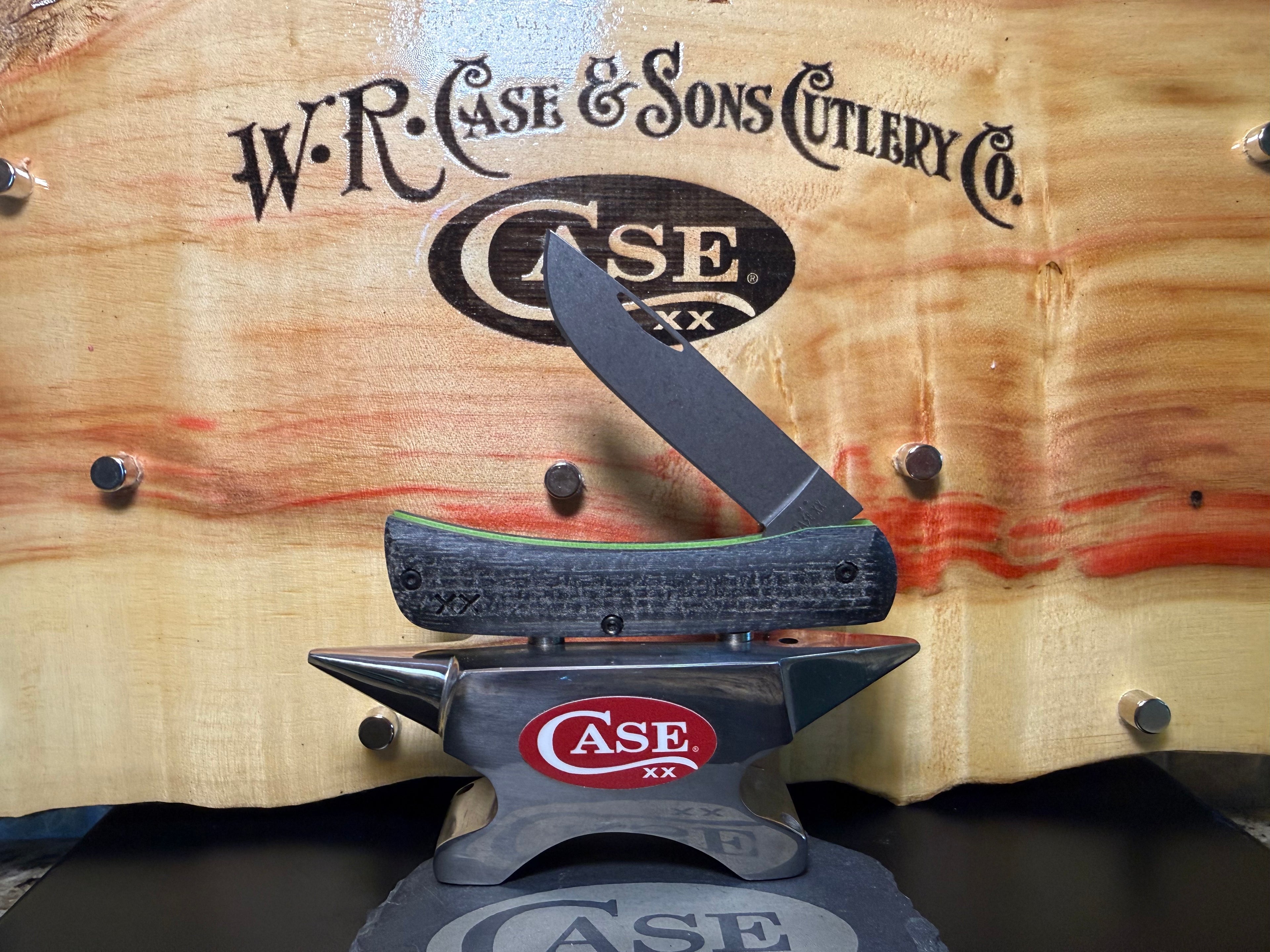 Black Burlap Laminate/Day Glow G-10 Smooth XR Sod Buster Jr